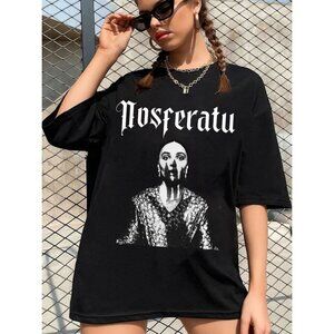 Nosferatu 2024 Movie T Shirt Gothic Horror Lily Rose Depp Graphic Retro Fan Tee